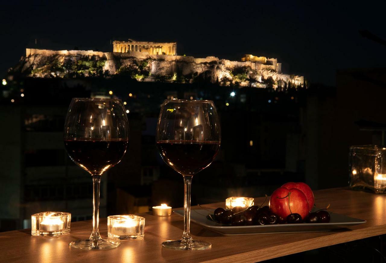 Ferienwohnung Mosaics Astonishing Acropolis View Aprtm Athen Exterior foto