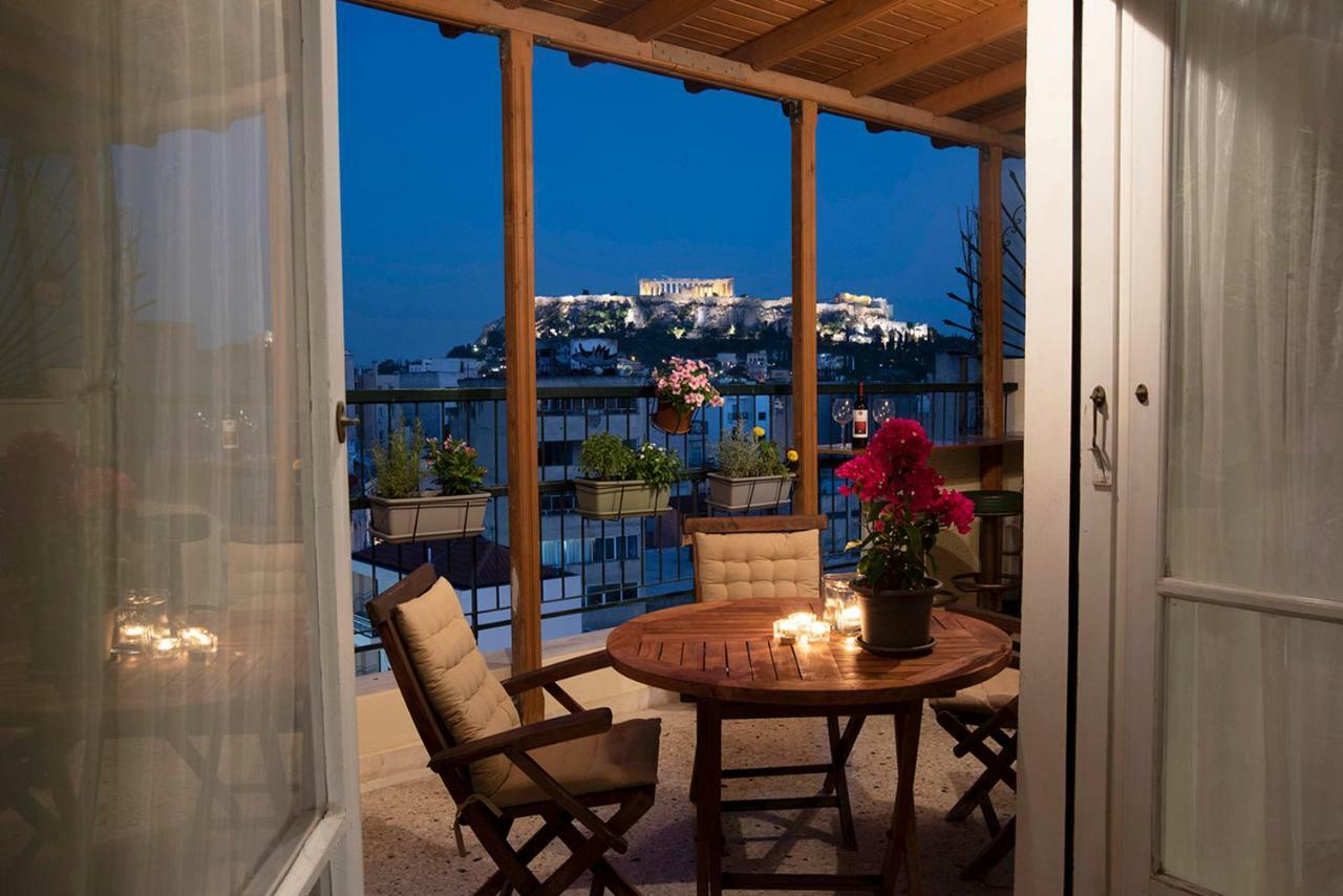 Ferienwohnung Mosaics Astonishing Acropolis View Aprtm Athen Exterior foto